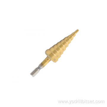 Straight Slot Spiral Step Drill Bit